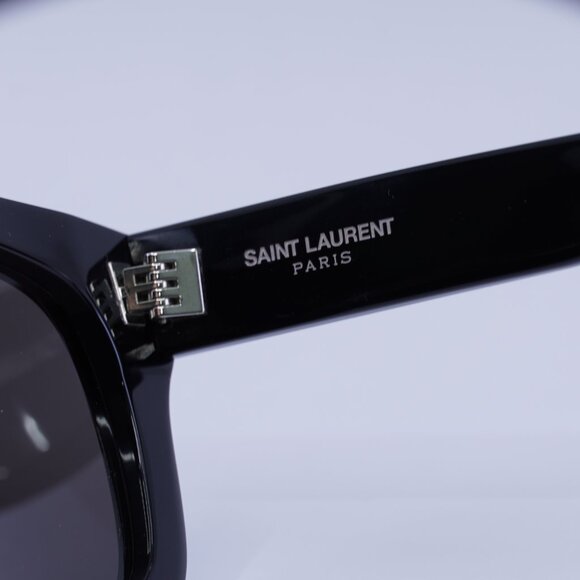 Saint Laurent SL650 MONCEAU 001 Sunglasses Black Square Frame, Black Lenses - Picture 8 of 12